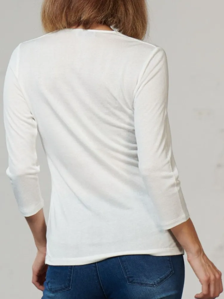 Freizeit- & Reisekleidung|Shirts Mit Seide^Kokon Zwo 3/4-Arm Shirt CINDA von mit Seide und Leinen