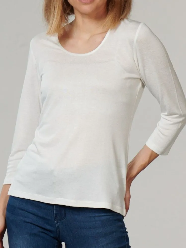 Freizeit- & Reisekleidung|Shirts Mit Seide^Kokon Zwo 3/4-Arm Shirt CINDA von mit Seide und Leinen