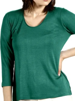 Freizeit- & Reisekleidung|Shirts Mit Seide^Kokon Zwo 3/4-Arm Shirt CINDA von mit Seide und Leinen