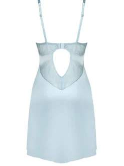 Shirt Mit Spitze^Prelude Babydoll mit Bügel VALSE CRYSTAL von Milano schwarz oder eisblau