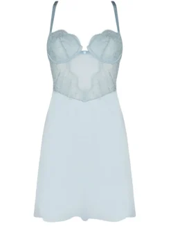 Shirt Mit Spitze^Prelude Babydoll VALSE CRYSTAL Kleid von Milano eisblau oder schwarz