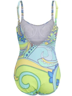 Badeanzug & Bikini^Fu00fcrstenberg Badeanzug AMALFI COAST von Fürstenberg weiß mit bunten Print