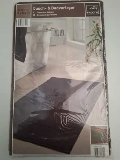 Bad Und Sauna^Facotti Badvorleger Baumwolle Frottee schokobraun ca. 60x100 cm von schokobraun mit eingewebtem Muster