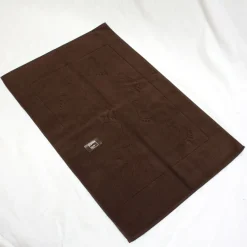 Bad Und Sauna^Facotti Badvorleger Baumwolle Frottee schokobraun ca. 60x100 cm von schokobraun mit eingewebtem Muster