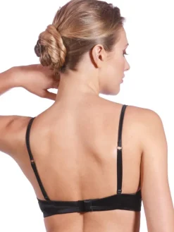 Alle Bhs^Prelude Balconette BH BLACK SWAN mit Spitze und Steinchen von Milano rot und schwarz