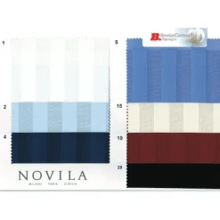 Luxus Schlafanzüge^Novila Baumwollsatin Herren Luxus-Schlafanzug KAI STREIFEN von