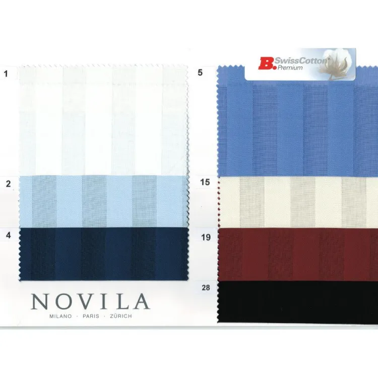 Luxus Schlafanzüge^Novila Baumwollsatin Herren Luxus-Schlafanzug KAI STREIFEN von