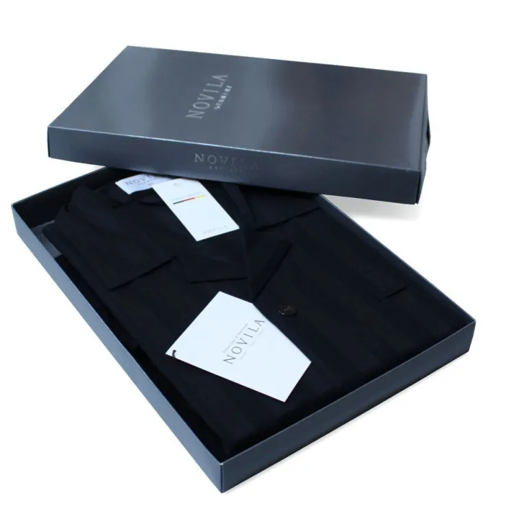 Luxus Schlafanzüge^Novila Baumwollsatin Herren Luxus-Schlafanzug KAI STREIFEN von