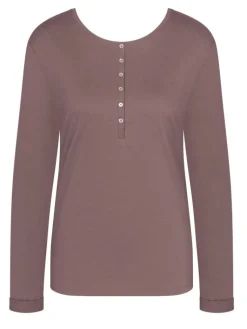 Langarm^Triumph Bio-Baumwolle Langarm Shirt LOUNGE ME COTTON uni von