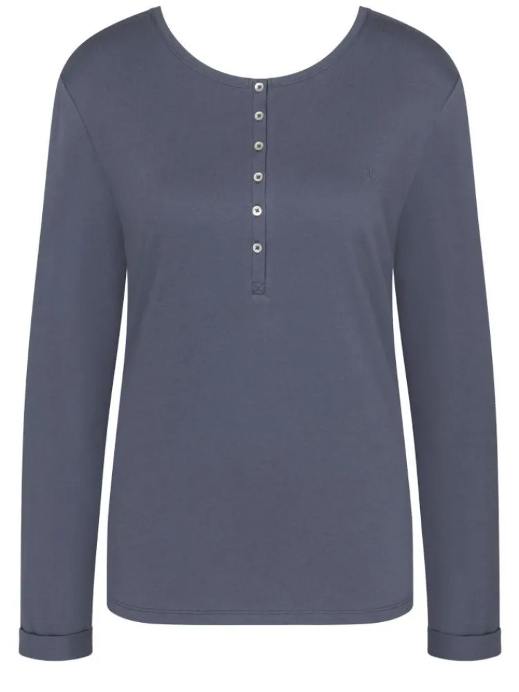 Langarm^Triumph Bio-Baumwolle Langarm Shirt LOUNGE ME COTTON von