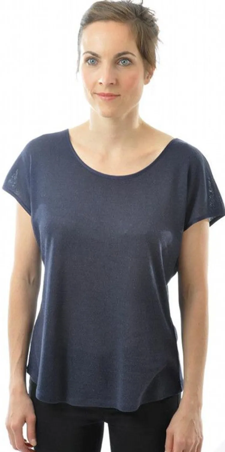 T-Shirt|Shirts Mit Seide^Alkena Bourette Seidenmix Sommer T-SHIRT uni von