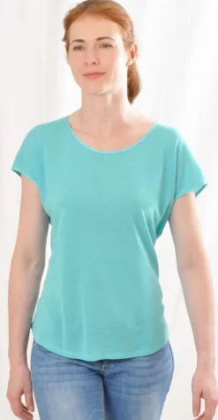 T-Shirt|Shirts Mit Seide^Alkena Bourette Seidenmix Sommer T-SHIRT uni von