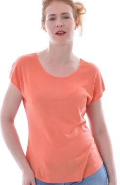 T-Shirt|Shirts Mit Seide^Alkena Bourette Seidenmix Sommer T-SHIRT uni von
