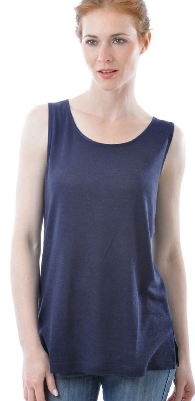 Camisole (Breite Träger)|Shirts Mit Seide^Alkena Bourette Seidenmix SOMMER TOP uni von