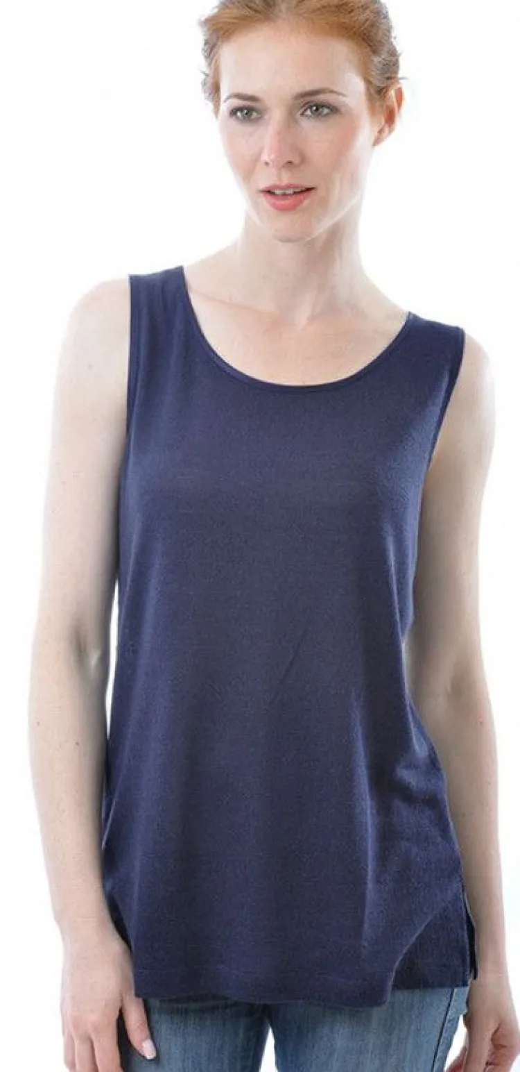Camisole (Breite Träger)|Shirts Mit Seide^Alkena Bourette Seidenmix SOMMER TOP uni von
