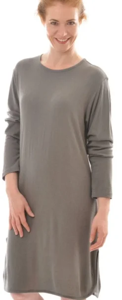 Lounge-Wear|Seiden Basics^Alkena Bourette-Seide SLEEPSHIRT