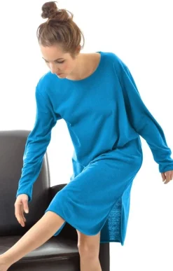 Lounge-Wear|Seiden Basics^Alkena Bourette-Seide SLEEPSHIRT