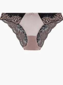 Alle Slips|Alle Unterteile^Aubade Brasiliana Slip FEMME GLAMOUR altrosa-schwarz von mit Seide altrosa mit schwarz