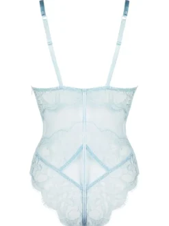 Shirt Mit Spitze|Alle Bodys^Prelude Brazilian Bügel Body VALSE CRYSTAL von Milano schwarz oder eisblau