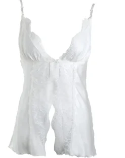 Mit Seidensatin|Tops Mit Seide^Sally Jones Cami-Doll TIFFANY von mit Seide champagner-weiß