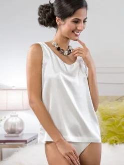 Camisole (Breite Träger)|Alle Lingerie Tops^Cotton Club Camisole-Top Stretchseide SEVERA von Seta Superior