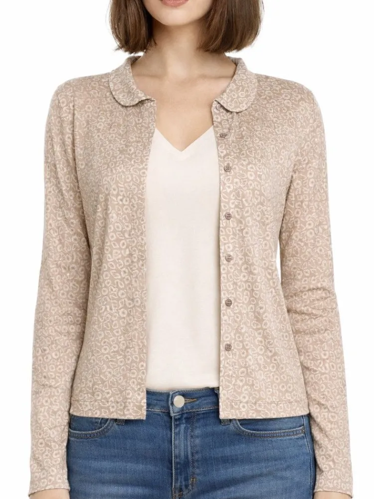 Freizeit- & Reisekleidung|Strickjacken & -Mäntel^Kokon Zwo Cardigan CINDA mit Seide und Leinen