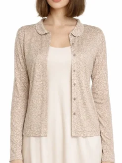 Freizeit- & Reisekleidung|Strickjacken & -Mäntel^Kokon Zwo Cardigan CINDA mit Seide und Leinen