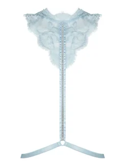 Sexy Kleinigkeiten^Prelude Choker VALSE CRYSTAL aus Spitze Accessoir Milano eisblau und schwarz