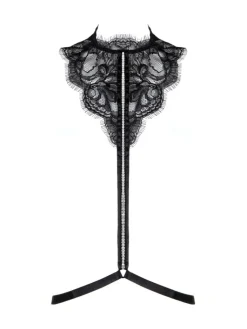 Sexy Kleinigkeiten^Prelude Choker VALSE CRYSTAL aus Spitze Accessoir Milano eisblau und schwarz