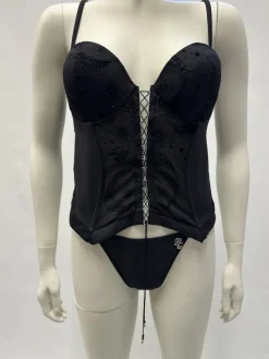 Alle Corsagen^RCrescentini Corsage SINUS in von schwarz