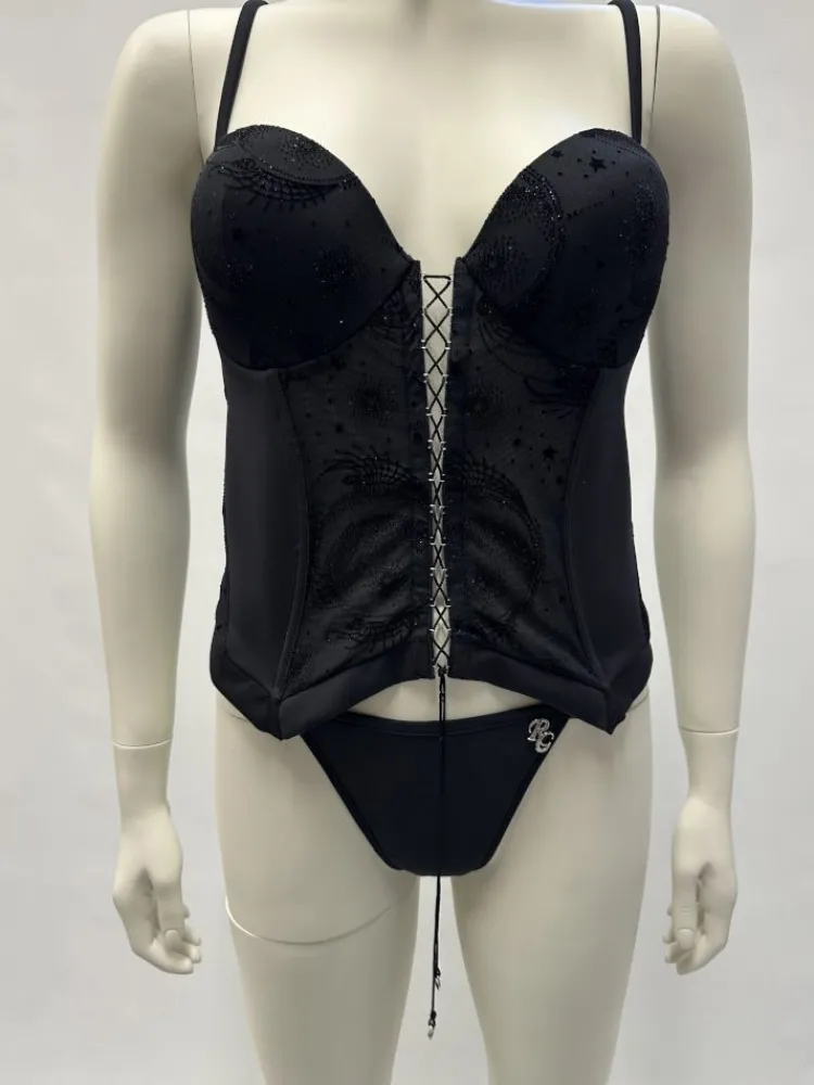 Alle Corsagen^RCrescentini Corsage SINUS in von schwarz