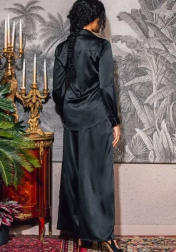 Lounge-Wear|Seidenpyjama^Marjolaine Damen Seidenpyjama OXANA Stretchseide