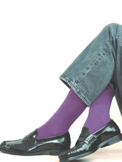 Söckchen & Kniestrümpfe^Bleuforu00eat Damen Socken mit 58% Wolle 24% Seide von Bleuforêt