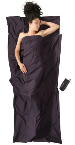 Seidenschlafsack^Cocoon Dünner Schlafsack mit Seide TRAVEL SHEET Thermolite Silk von ® volcano grey (dunkelgrau)