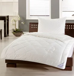 Naturhaardecken|Winterdecken^Sannwald Duo Bettdecke PERU von mit Alpaka weiß