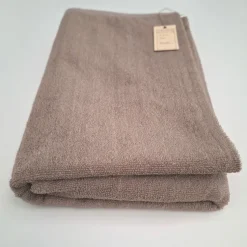 Bad Und Sauna^Aleta Duschtuch Halbleinen Doubleface Frottee 70 x 140 cm von taupe mit grau Doubleface