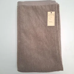 Bad Und Sauna^Aleta Duschtuch Halbleinen Doubleface Frottee 70 x 140 cm von taupe mit grau Doubleface