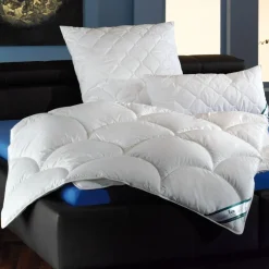 Medium Bettdecken^f.a.n. Frankenstolz f.a.n. 4-Jahreszeiten Kombidecke HOUSTON 60° waschbar natur-weiß