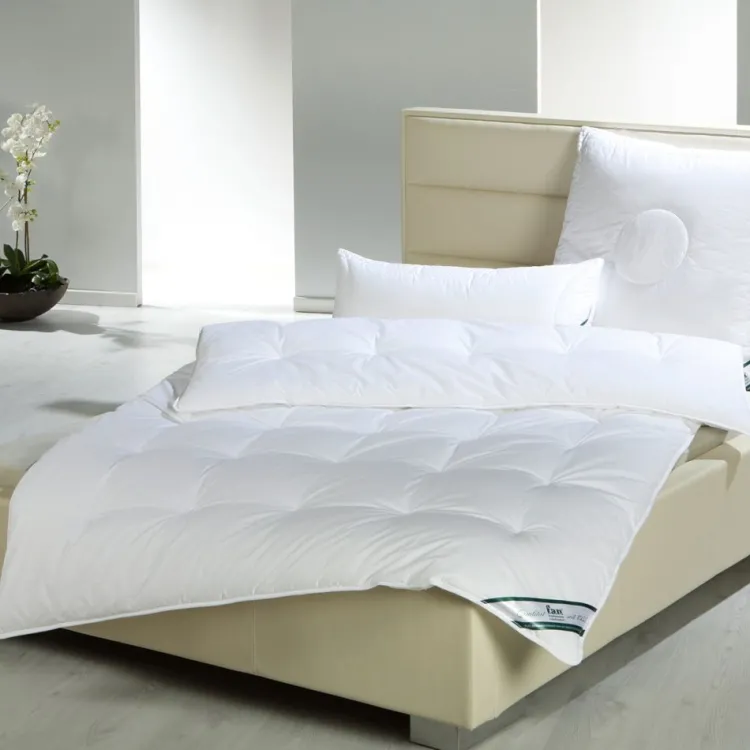 Medium Bettdecken^f.a.n. Frankenstolz f.a.n. kuschelige Steppdecke FIRST CLASS mittelwarm mit Daunenfeeling weiß