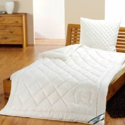 Medium Bettdecken^f.a.n. Frankenstolz f.a.n. Steppdecke mittelwarm BIO BAUMWOLLE kbA 60° waschbar natur-weiß