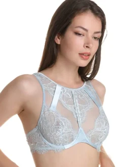 Alle Bhs^Prelude Fantasy Bra VALSE CRYSTAL Spitze von Milano eisblau und eisblau