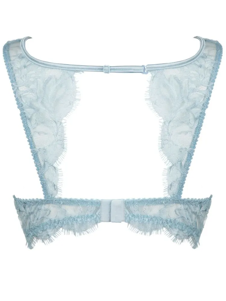 Alle Bhs^Prelude Fantasy Bra VALSE CRYSTAL Spitze von Milano schwarz und eisblau