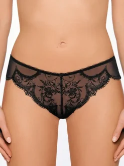 Alle Strings^Millesia Feiner Tüllspitze String CRAVACHE von perlmutt weiß oder schwarz