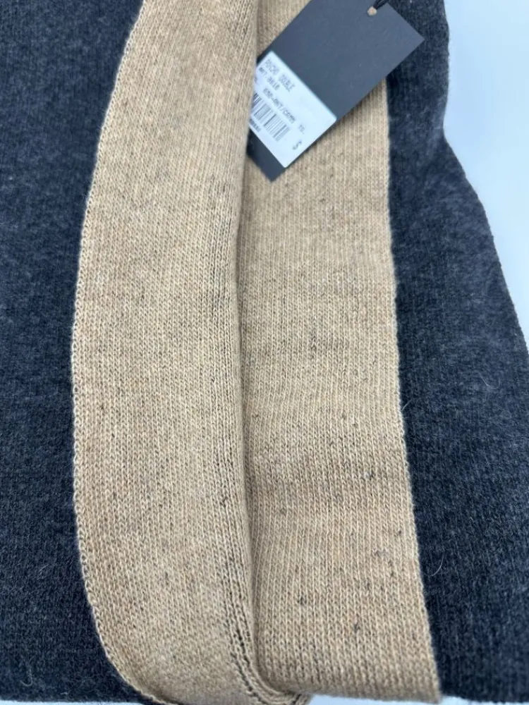 Tücher|Lounge-Wear^Verdiani Feinstrick PONCHO von Loungewear mit Wolle und Kaschmir hellgrau oder dunkelgrau