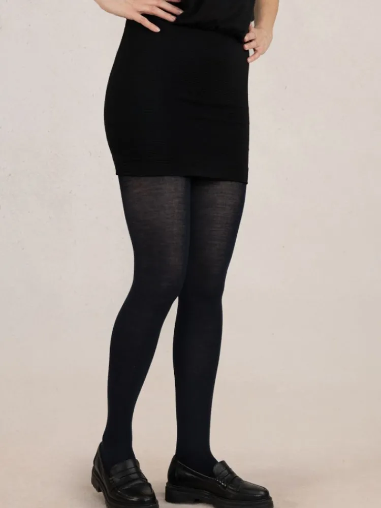 Strumpfhosen^Bleuforu00eat Feinstrumpfhose MERINO mit Baumwolle uni von Bleuforêt