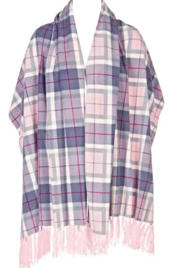 Tücher|Lounge-Wear^Triumph Fleece Tuch BLANKET PONCHO warm von himbeere-pink oder grau-rosa