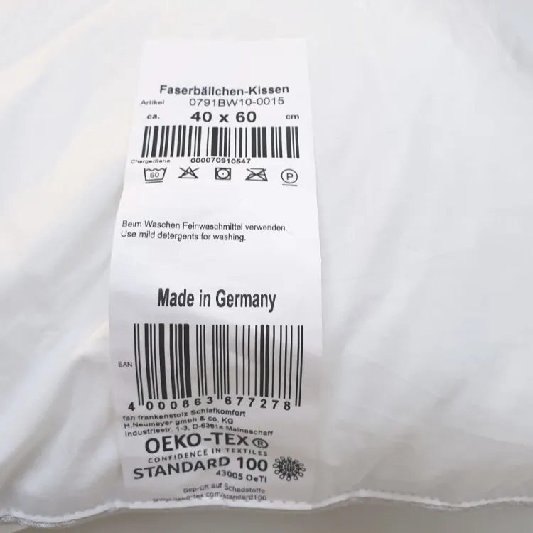 Baumwolle- & Faserkissen^f.a.n. Frankenstolz Frankenstolz Faserkissen AKTION 60° waschbar weiß
