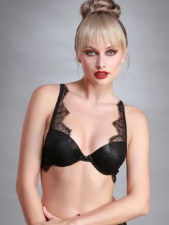 Alle Bhs^Prelude Gel Push-Up BH Crystal edel mit Spitze von Milano schwarz oder elfenbein weiß