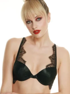 Alle Bhs^Prelude Gel Push-Up BH Crystal edel mit Spitze von Milano schwarz oder elfenbein weiß