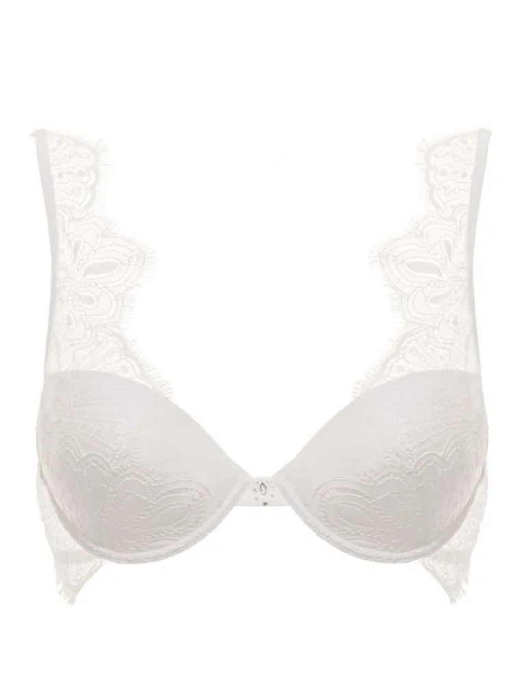 Alle Bhs^Prelude Gel Push-Up BH Crystal mit Spitze von Milano schwarz oder elfenbein weiß